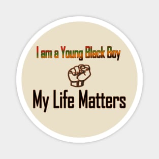 Young black boy live matters Magnet